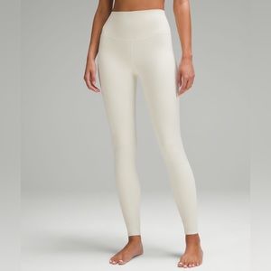 LuLulemon Wunder Under High Rise Tight 28” White Opal